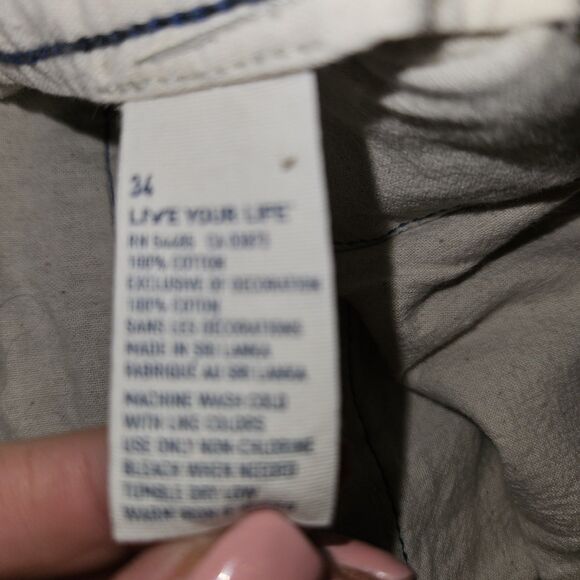 American Eagle Mens Blue Flat Front Shorts 34W | Casual Chino Summer Style - Picture 6 of 11